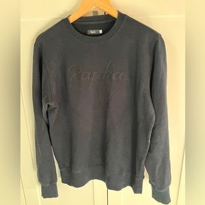 RAPHA- black crewneck sweatshirt Sz S
